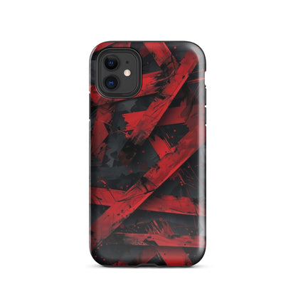 RED ABSTRACT ART - TOUGH CASE