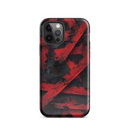 RED ABSTRACT ART - TOUGH CASE