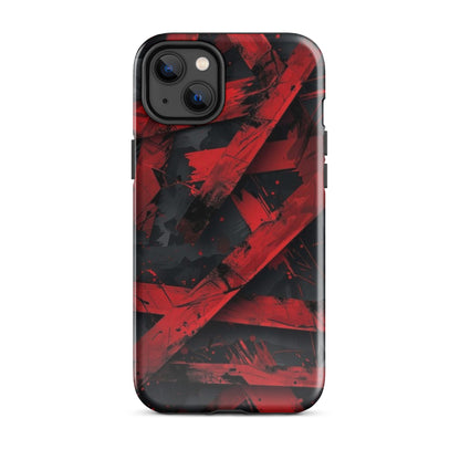 RED ABSTRACT ART - TOUGH CASE