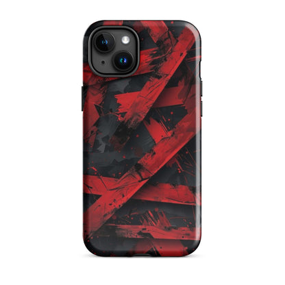 RED ABSTRACT ART - TOUGH CASE