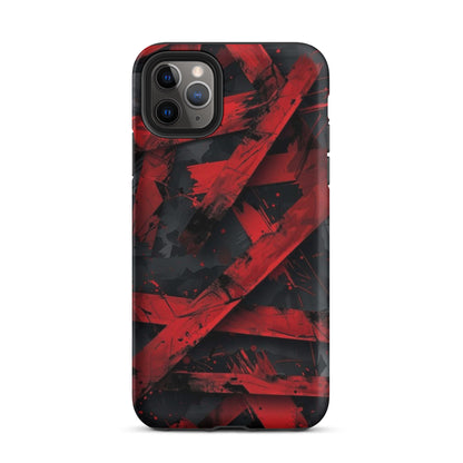 RED ABSTRACT ART - TOUGH CASE